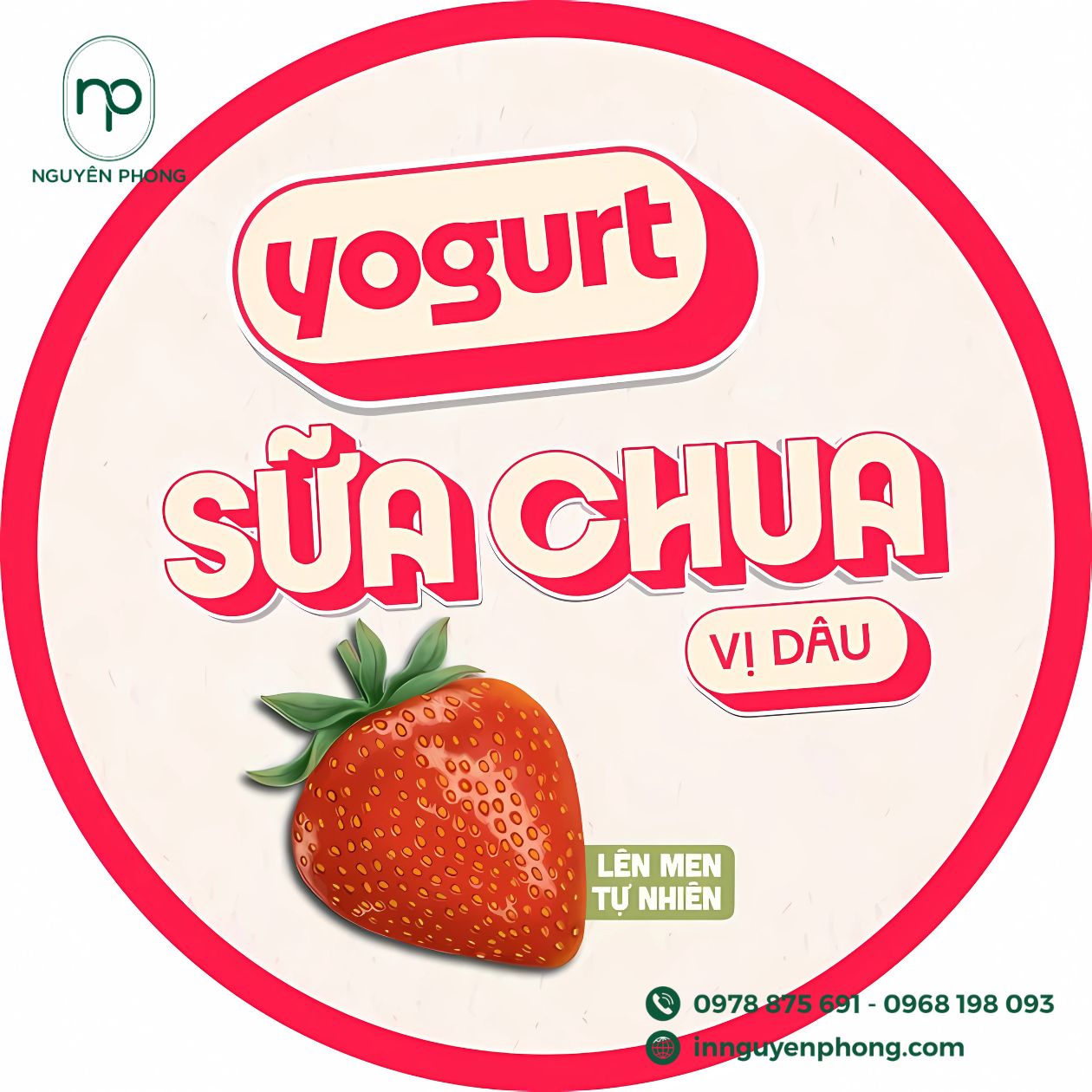 Mẫu tem dán dâu tây 